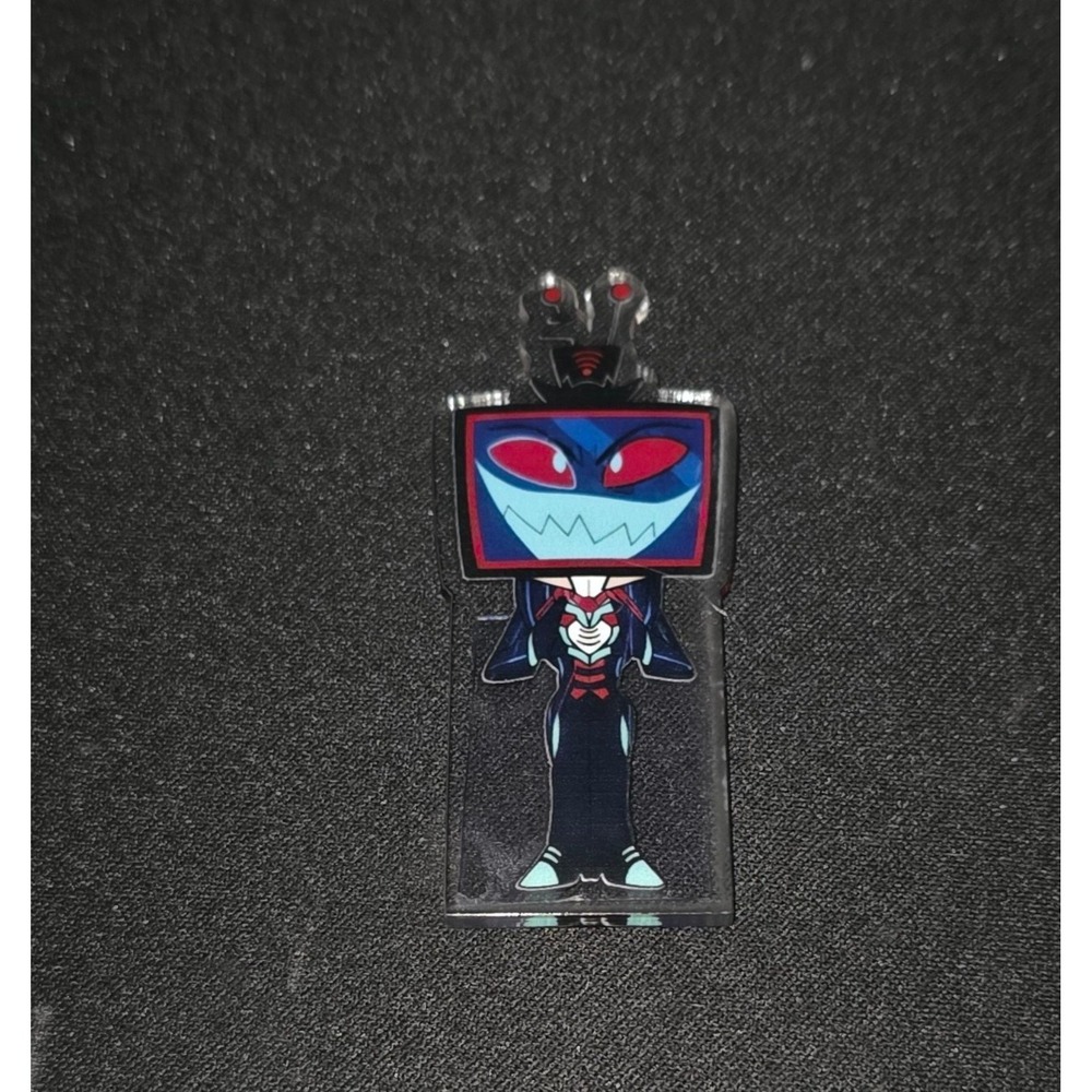 Vox Phone Peeker! Hazbin Hotel Lucifer Acrylic Phone Computer Buddy NEW